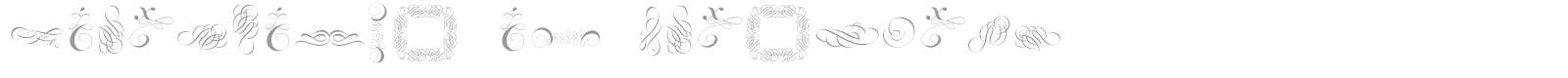 Cornucopia Of Ornaments font preview